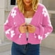 thumbnail image 5 of Puntoco moda mujer Casual cuello pico manga larga otoño suéter cárdigan blusa botón Pullver tops Puntoco Puntoco-5959, 5 of 9