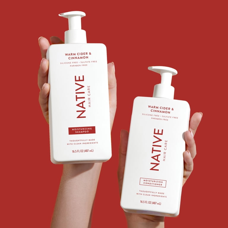 Native Vegan Moisturizing Shampoo, Warm Cider & Cinnamon, Sulfate