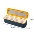 thumbnail image 3 of RXIRUCGD Kitchen Spice Pots 4 Pieces Clear Seasoning Box, Storage Container Condiment Jars Plastic Seasoning Box with Cover and Spoon, 3 of 7