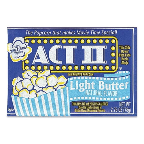 Microwave Popcorn, Light Butter, 2.75 Oz Bag, 36/carton | Bundle of 2 Cartons