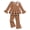 Khaki, variant on Yaoqi 3T Toddler Girl Outfit Set 4T Child Girls Clothes Ruffle Long Sleeves Bowknot Top Solid Color Flared Pants 2pcs Clothing Khaki