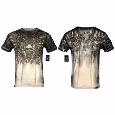 XTREME COUTURE by AFFLICTION Men T-Shirt LOCKDOWN Tattoo Biker ...