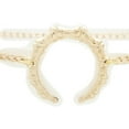 thumbnail image 3 of Women Gold Metal Chain Wave Big Bamboo Charm Ring Buckle Fashion Belt Size XS S M, 3 of 11