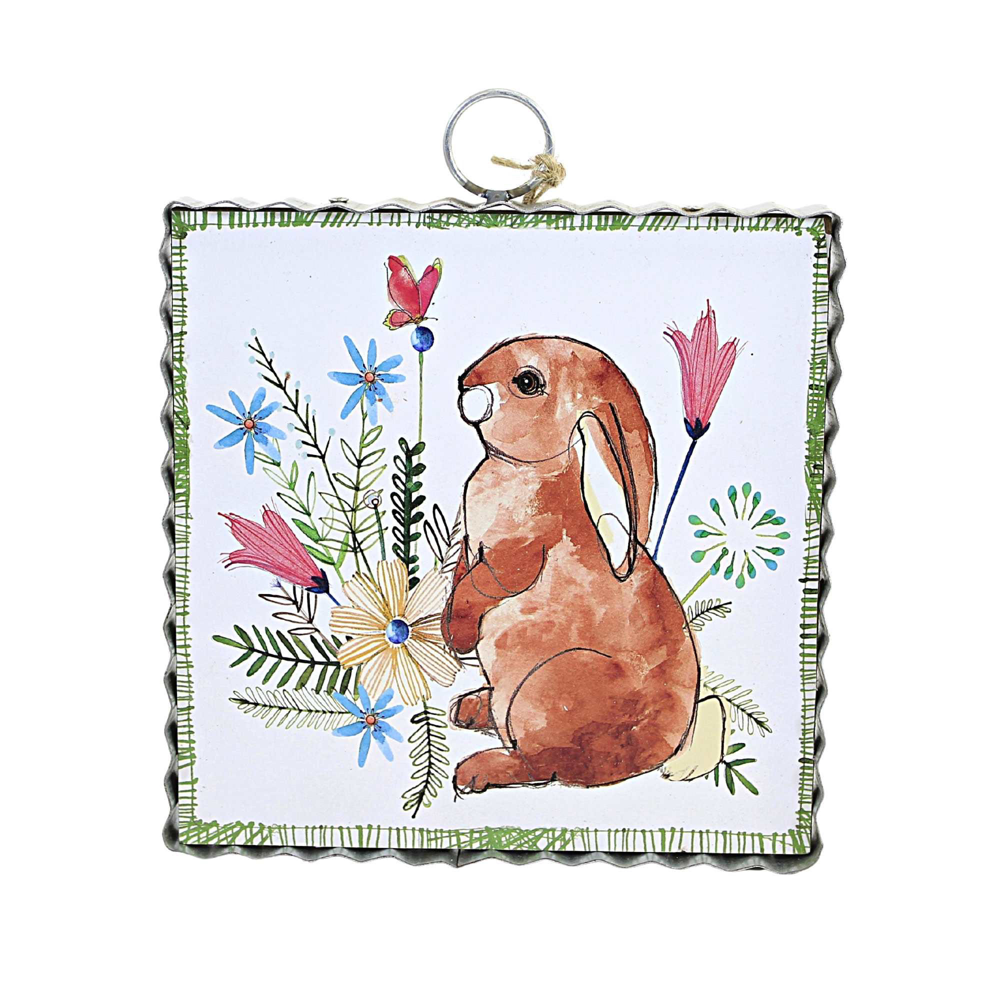Round Top Collection Easter Friends Mini Print Bunny Rabbit Wall Decor