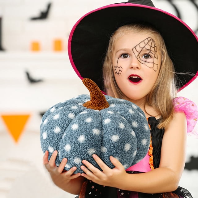 Isvgxsz Clearance 11.8"/30cm Flower Floor Pillow Pumpkin Shape Cushion Cute Seating Pad Chair Cushion Oversized Throw Pillow,Halloween Pumpkins Plush Toys,for Home Decoration Kids Girls Women Gifts