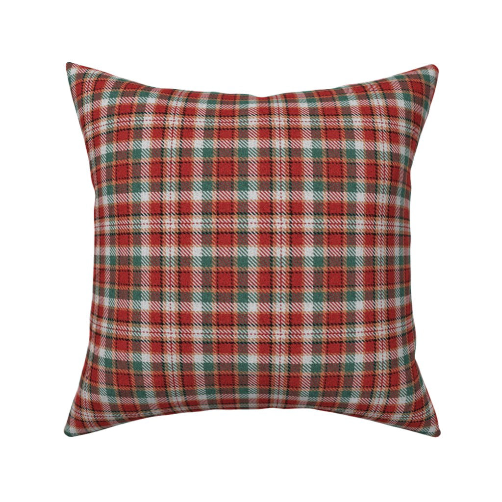 Plaid Tartan Traditional Decor Throw Pillow Cover w Optional Insert by Roostery 