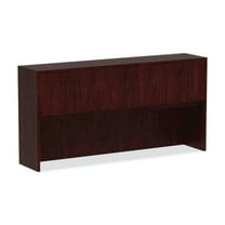Alera Valencia Series Hutch with Doors, 70 5/8w x 15d x 35 1/2h, Mahogany