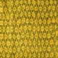 thumbnail image 1 of Ahgly Company Machine Washable Indoor Square Persian Yellow Traditional Area Rugs, 3' Square, 1 of 4