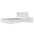thumbnail image 1 of Nexera Harper 3-Piece Reversible Storage Bedroom Set, White, Double, 1 of 6