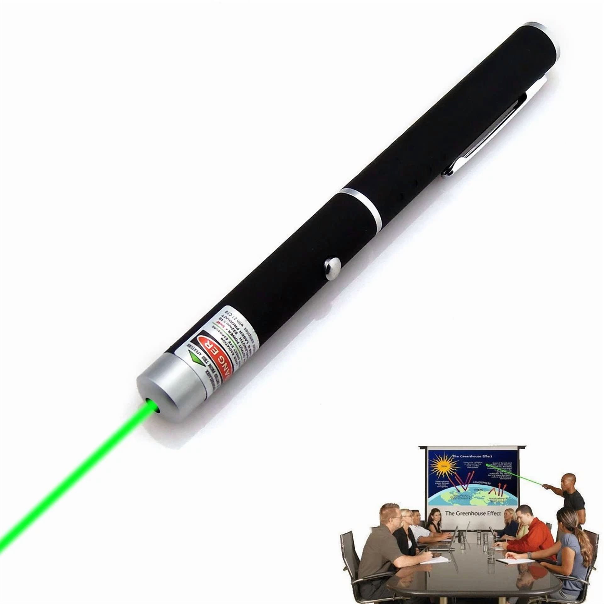 CRESTIN- 5Pcs 9900 Miles Mini Small Aaa Green Laser Pointer Pen Visible Beam Lazer 532Nm