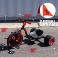 thumbnail image 3 of Drift Trike for Kids Ages 5+ with Adjustable Seat and 16" Front Wheel – Madd Gear, 3 of 10