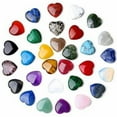 thumbnail image 3 of PPgejGEK Natural Crystal Agate Heart Shaped Stones 20mm 0.79in 30PCS Random Colors Bare No Holes for DIY Decoration Jewelry Making Meditation Pocket Stones Gift Idea, 3 of 9