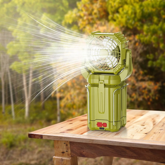Solar-Powered Fan Lantern | LED Camping Light | Built-In Adjustable Fan | Foldable & Portable | Water-Resistant Outdoor Lamp | Rechargeable Emergency Lighting | Durable Weatherproof Construction