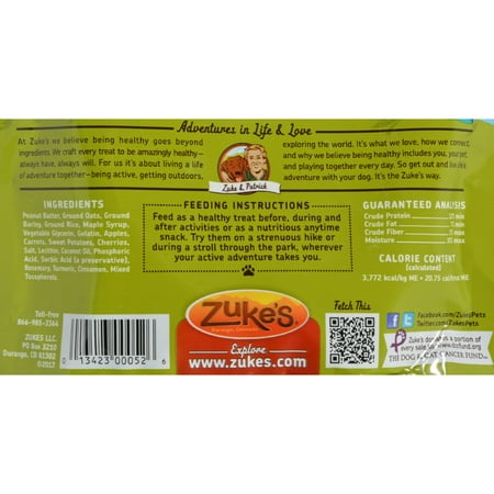 UPC 013423000526 product image for Zuke's Power Bones Peanut Butter, 6-Ounce Multi-Colored | upcitemdb.com