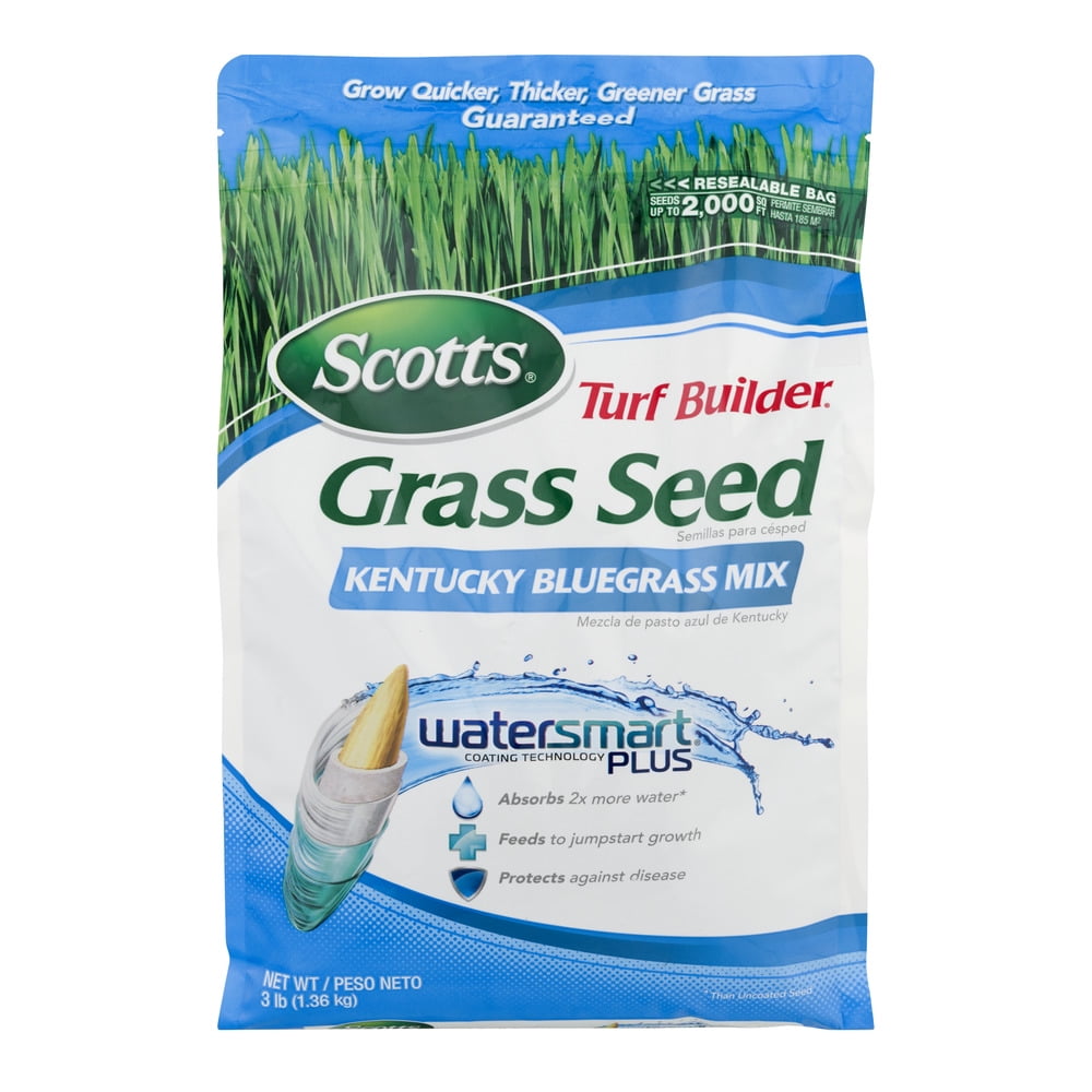 Scotts Turf Builder Grass Seed Kentucky Bluegrass Mix, 3 lb. Walmart