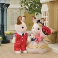 thumbnail image 3 of Calico Critters Town Series Cute Couple Set, Set of 2 collectivle Doll Figures with Fashion and Floral Accessories, 3 of 4