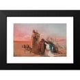 thumbnail image 2 of Otto Pilny 14x11 Black Modern Framed Museum Art Print Titled - A Rest in the Desert (1903), 2 of 5