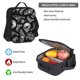 thumbnail image 5 of Disketp Skull bird bat spider Mochila Estampada de Gran Capacidad con Lonchera y Estuche, Set de 3 Piezas para Estudiantes, 5 of 7