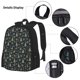 thumbnail image 3 of Easygdp Gold Snowflake Christmas Tree Mochila para Niños y Niñas con Set de Caja de Almuerzo y Estuche para Lápices 3 en 1, Mochila Escolar Estampada para Adolescentes, 3 of 7