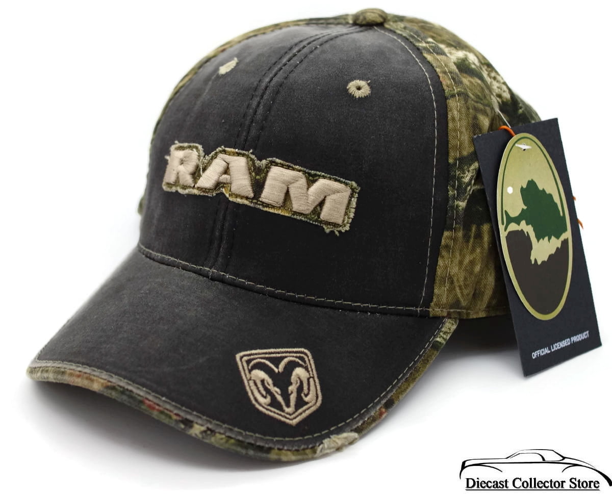 Hat RAM Camouflage Weathered Ball Cap 3D Embroidered Applique Free