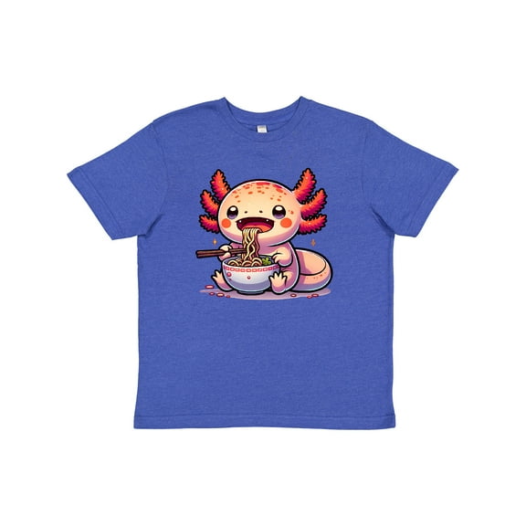 Inktastic Funny Axolotl Ramen Lover Youth T-Shirt