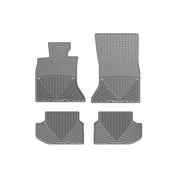 WeatherTech All-Weather Floor Mats compatible with BMW 550i, 535i, M5, 535d, 528i - 1st & 2nd Row, Grey