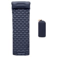 thumbnail image 4 of Colchoneta de dormir para acampar con almohada Colchoneta de dormir inflable Colchoneta de dormir portátil Colchón de aire portátil para acampar para Azul oscuro shamjiam Almohadilla inflable para dormir, 4 of 8