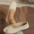 thumbnail image 4 of Viluyesy Womens Ballet Flats, Breathable Round Toe Shallow Comfort Wide Width Casual Fashion Dress Shoes Beige US7.5, 4 of 6