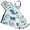 Cartoon Bubbles and Whale, variant on Colorful Tropical Palm Leaves 5 Pcs Kitchen Set Heat Resistant Oven Mitts and Non-Slip Pot Holders with Adjustable Cooking Apron
