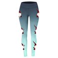 thumbnail image 4 of MKLEKYY Leggings deportivos para mujer, leggings de entrenamiento, pantalones con estampado navideño de bloques de color, leggings elásticos suaves 165, 4 of 4