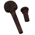 thumbnail image 5 of Piezas de violín 4/4 Wenge Madera Chinrest & Tailpiece Endpin, 5 of 5