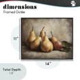 thumbnail image 4 of Stupell Industries French Country Neutral Pear Still Life Black Framed Giclee Art, 14 x 11, by Franklyn Gregory, 4 of 8