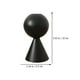 thumbnail image 5 of 1 portavelas decorativo de madera para el hogar (negro), 5 of 7