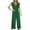 Green, variant on Lindreshi Jumpsuits for Women Clearance Womens Fashion Summer Solid Casual Ruffle Sleeveless Suspender Jumpsuit