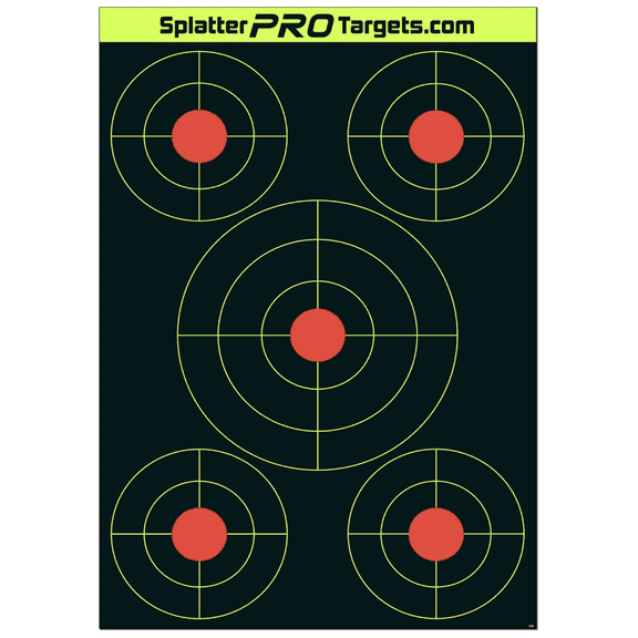 12 X 18 SPLATTER TARGETS (10 PCS). INSTANT IMPACT VISIBILITY.