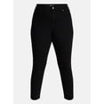 thumbnail image 5 of Terra & Sky Women's Plus Signature High Rise Skinny Jeans, 30" Inseam, Sizes 16W-26W, 5 of 5