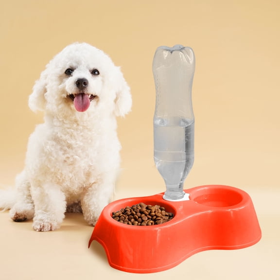 Taotanxi Macaroon Pet Double Bowl Eating Utensils Small Oval Bowl Wind Dog Bowl Food Bowl Pet Bowl Wholesale
