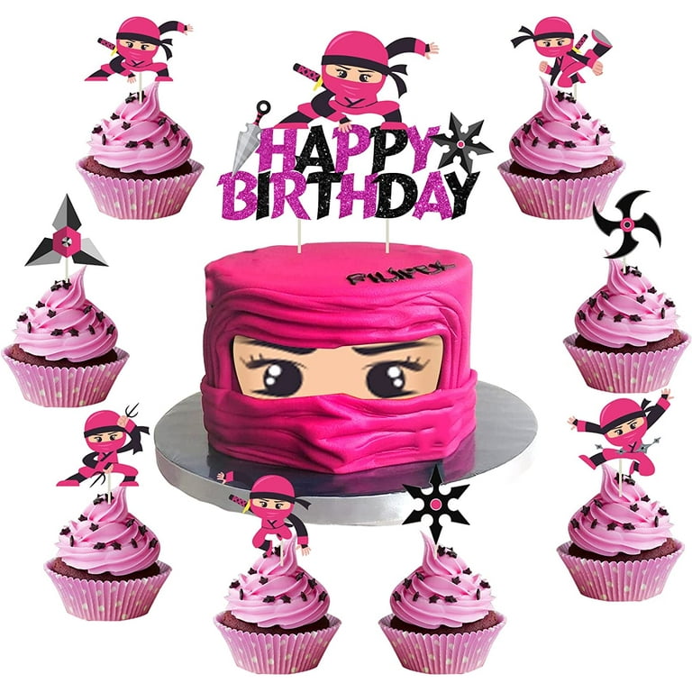 Kreatwow Ninja Birthday Party Supplies Décorations - Ninja Happy