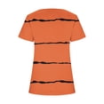 thumbnail image 4 of Raeneomay Split Hem Shirt and Oversized T Shirts Women's Short Sleeved Printed Neck Button Open Hem T-Shirt Top, 4 of 4