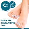 thumbnail image 4 of Povihome 10 Pack Pinky Toe Separator and Protectors for Overlapping Toe, Curled Pinky Toes - Spacers for Morton's Neuroma Pain Relief, 4 of 10