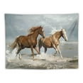 thumbnail image 5 of Creowell  Galloping Horse Tapestry Horses Running in Sea Water Wall Hanging Animal Tapestries for Bedroom Living Room Dorm Decor,Multi Size Painting, 5 of 6