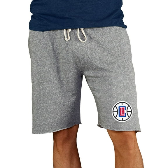 Men's Concepts Sport Gray LA Clippers Mainstream Terry Shorts