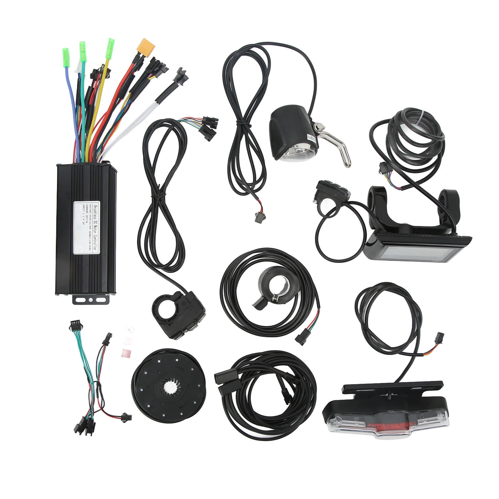 Kit De Conversion électrique 30A Pour Vélo – Contrôleur + Accélérateur + Frein, 36V/48V