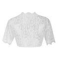 thumbnail image 3 of Ruimatai Women's Dirndl Blouse Stand Collar Lace Blouse Elegant Oktoberfest Costume Top Vintage Bavarian Traditional German Shirt, 3 of 4