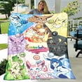 thumbnail image 5 of Cartoon Pokemon Pikachu Flannel Blanket Children Adult Gift Bedding Bedspread Sofa Spring and Autumn Warm Blanket Home Decor, 5 of 5