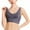 Gray, variant on qolati Womens Kendally Comfy Corset Bra Front Crosses Side Buckle Everyday Bras Wireless Push Up Lace Bras Sports Bras