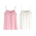 thumbnail image 1 of ManxiVoo 2 Pack Plus Size Womens Tank Tops with Built In Bra Soft Comfortable Sleeveless Yoga Fitness Camisole Stretchy Material XXL Size K, 1 of 9