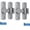Gray, variant on Barn Door Swivel Latch Sliding Door Lock for Bathroom & Bedroom Doors, Aluminum Alloy, 2 Pack, Black