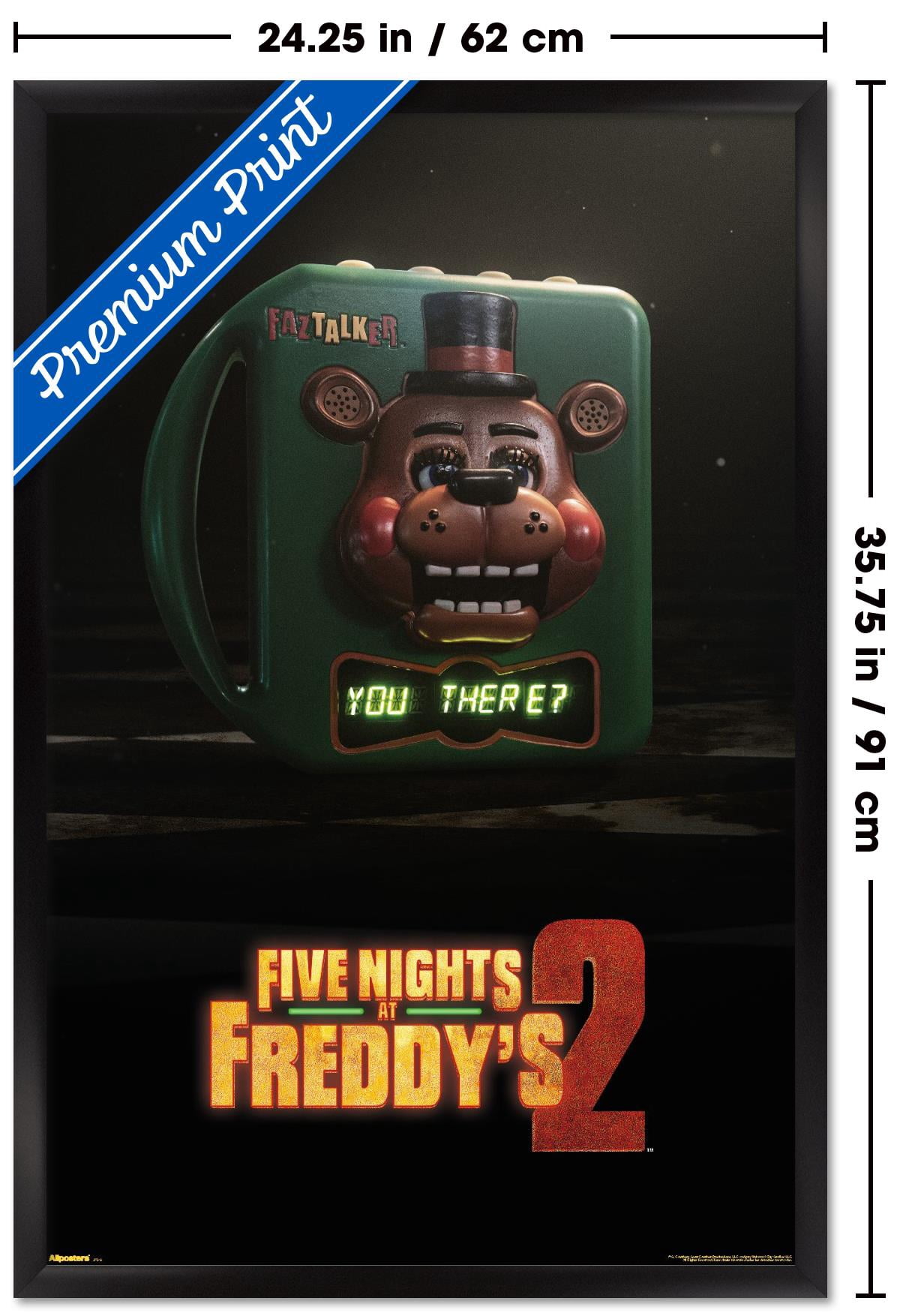 Five Nights at Freddy's Movie 2 (2025) - Teaser One Sheet Wall Poster, 22.375" x 34" Framed