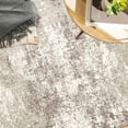 thumbnail image 1 of Refurbished Berthmeer Abstract Area Rug 3x5 Ft. Low-Pile Non-Slip Polyester Beige, 1 of 3